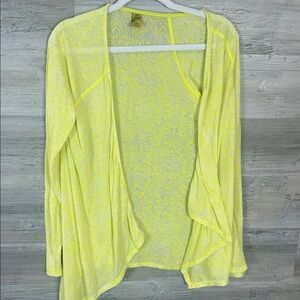 Prana Yellow Pure Flowy Open Women’s Cardigan